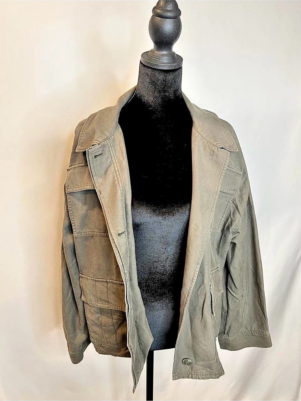 Express Utility Jacket in Gray Size Large Like New